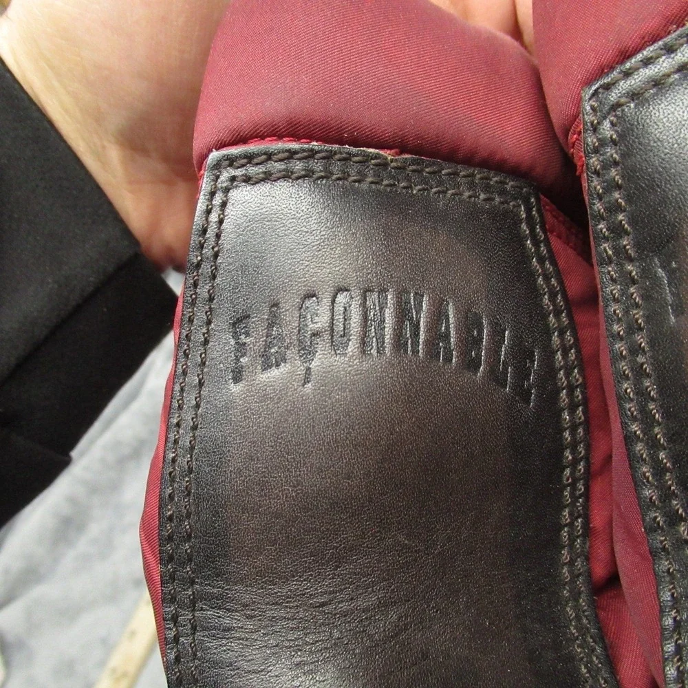 Faconnable Men Boots 8M Tanker 22 Logger Work Combat Leather Waterproof RARE VTG